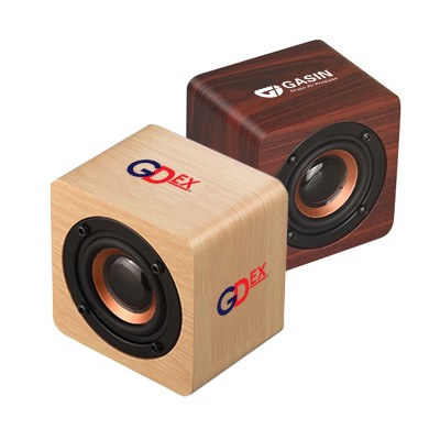 Mini Wooden PURE Sound Bluetooth Speaker – 800mAh Battery