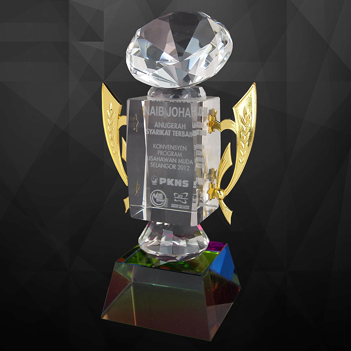 Exclusive Crystal Diamond Trophy