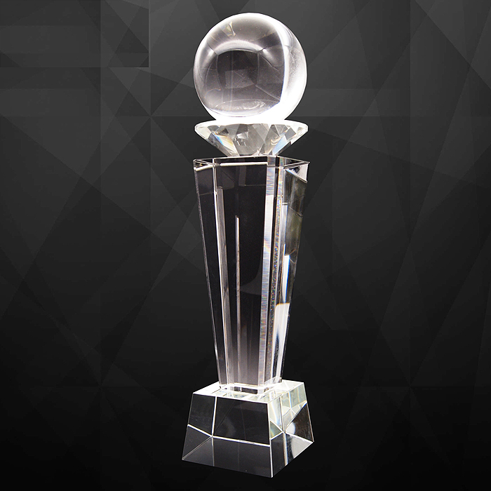 Exclusive Crystal Trophy With Crystal Ball