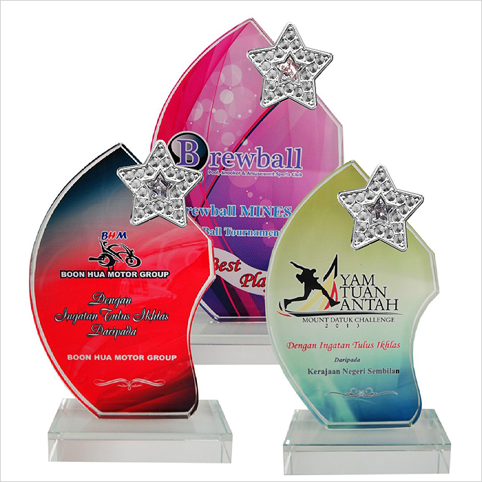 Exclusive Crystal Glass Star Awards