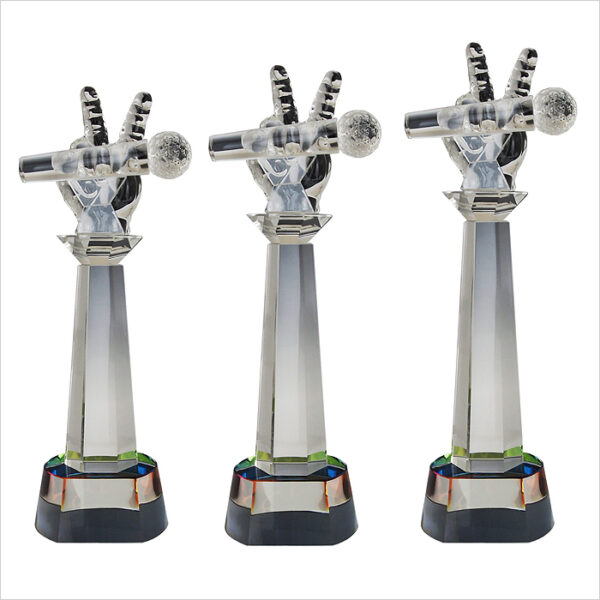 Exclusive Crystal Glass Awards (Microphone)