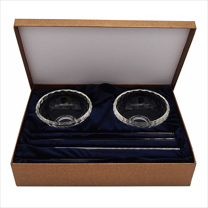 Crystal Rice Bowls Set (Double) - Presense