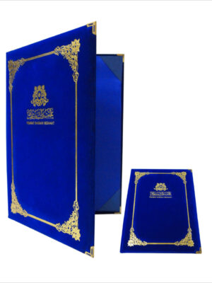 Custom Made Velvet Folder