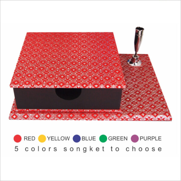 Songket Memo Box & Pen Holder