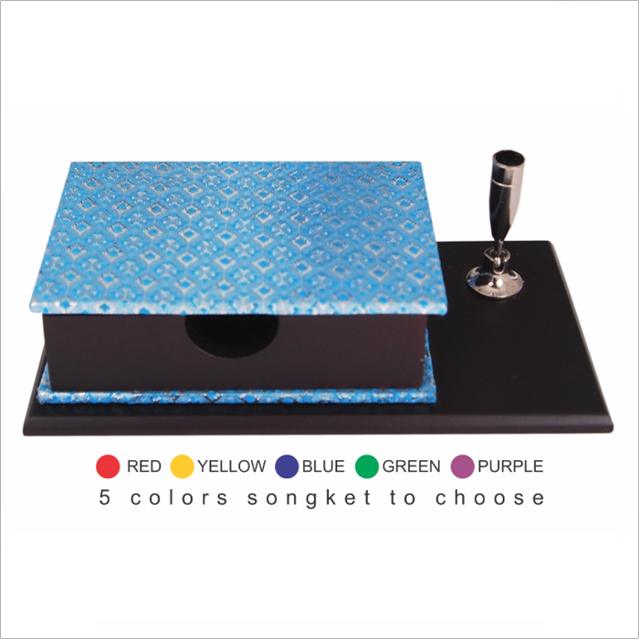 Songket Namecard Box & Pen Holder