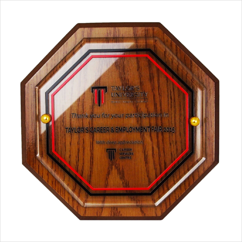 Exclusive Wooden Crystal Plaque