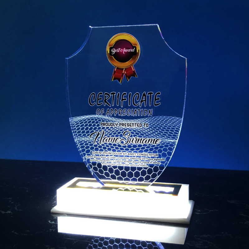 Acrylic LED Lighting Trophy