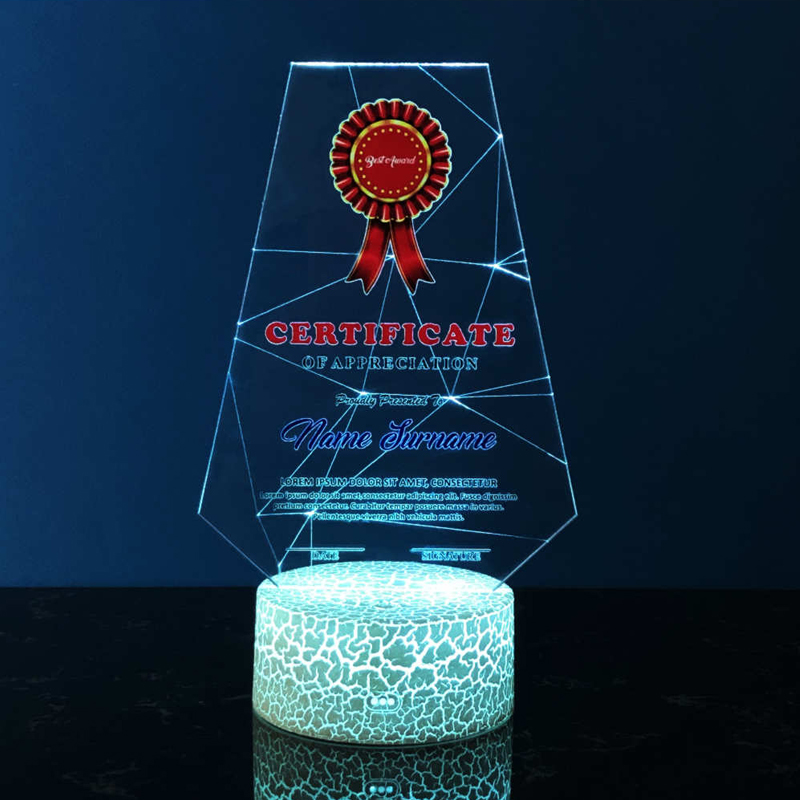 Acrylic LED Lighting Trophy