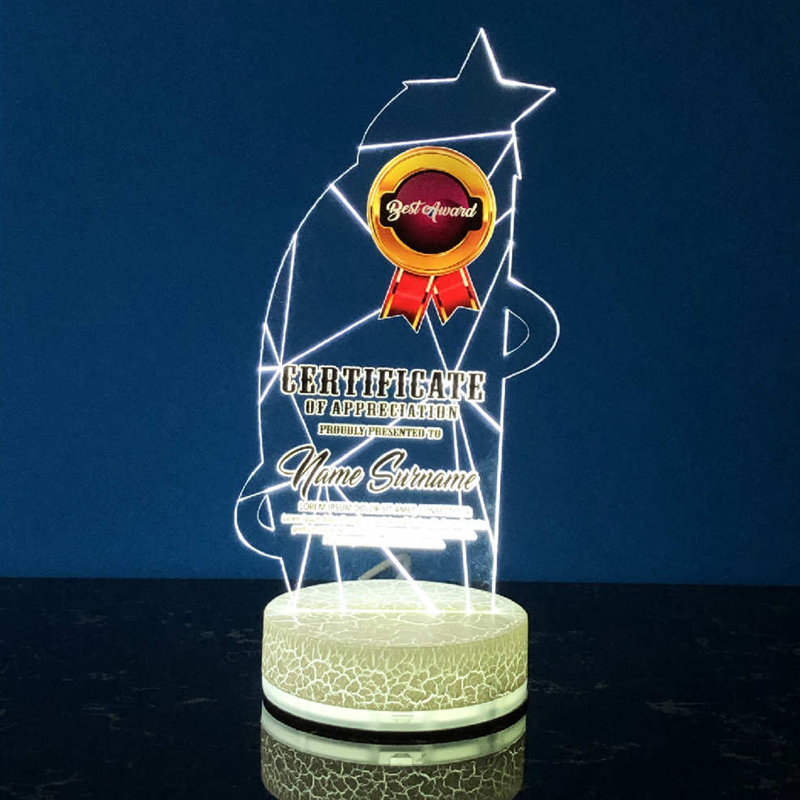 Acrylic LED Lighting Trophy