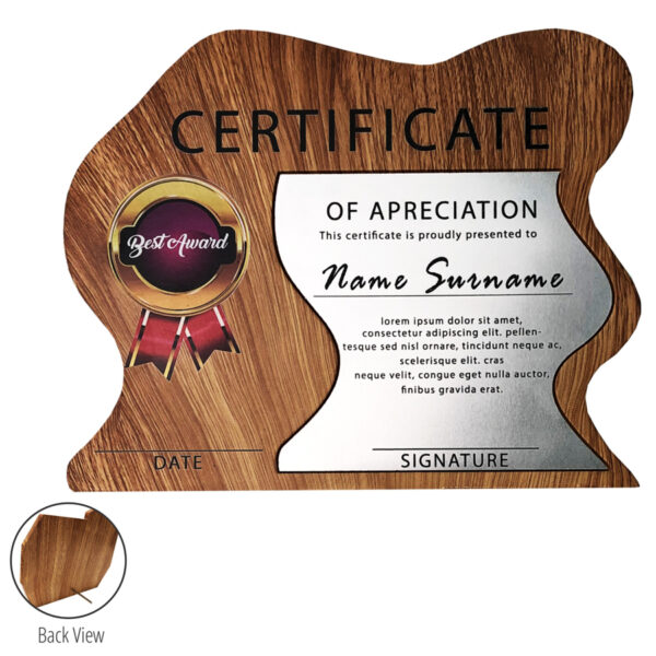 Modern Wooden Plaque