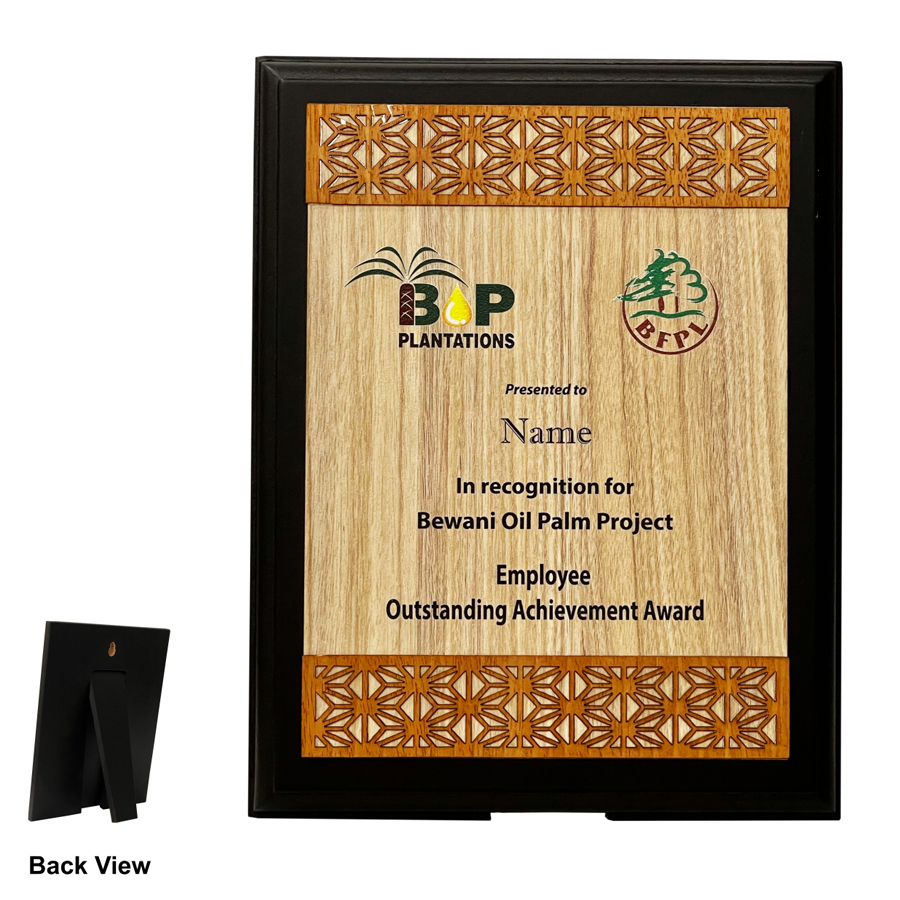 Modern Wooden Plaque