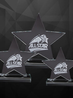 Exclusive Crystal Star Plaques