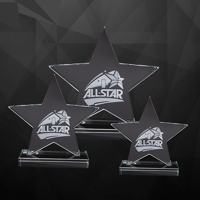 Exclusive Crystal Star Plaques