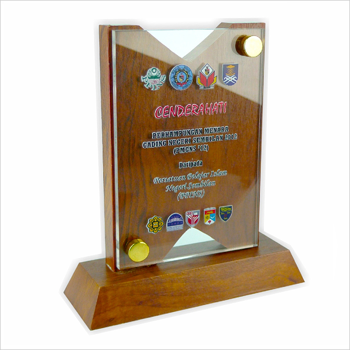 Exclusive Wooden Crystal Plaque