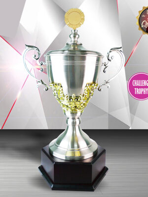 Exclusive White Silver Trophy