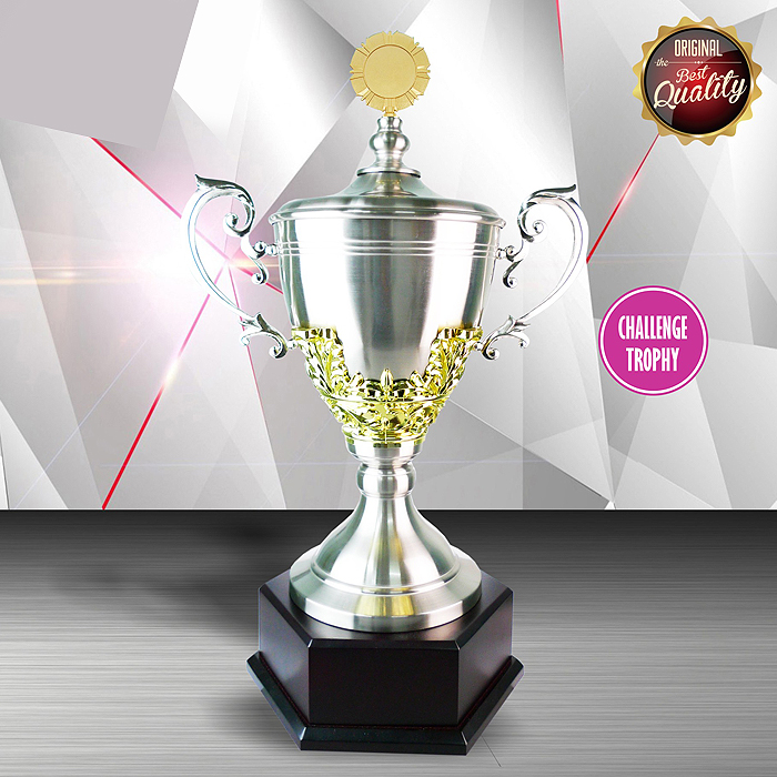 Exclusive White Silver Trophy
