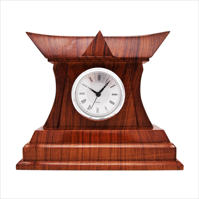 Exclusive Wooden Desktop With Clock