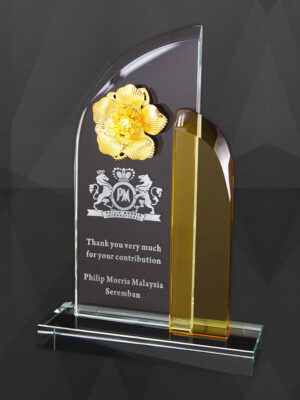 Exclusive Crystal Flower Plaques