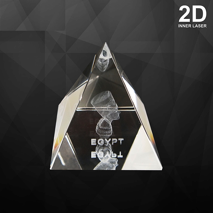 Pyramid Crystal Paper Weight