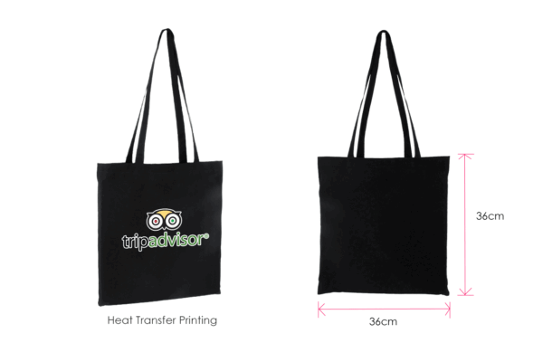 Black Cotton Bag (5oz) - Image 3