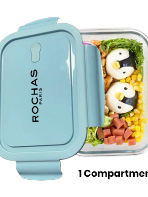 High Borosilicate Glass Lunch 1 Compartment – 1040ml