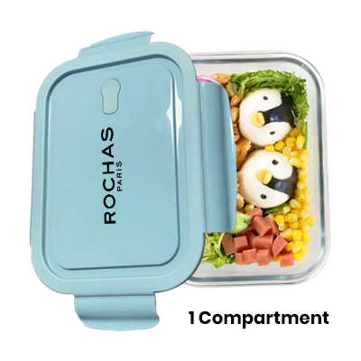 High Borosilicate Glass Lunch 1 Compartment – 1040ml