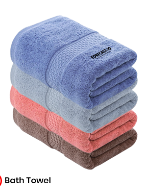 Full Cotton Bath Towel with Drawstring Pouch (1400×700) – 460g