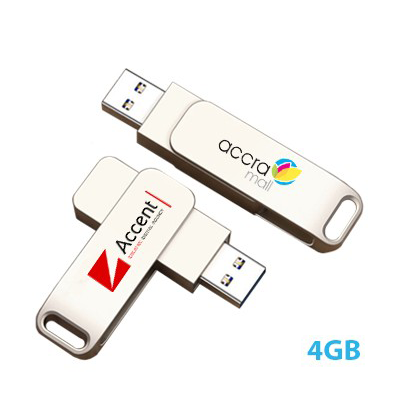 Metal Swing Silver USB flash drive – 4GB