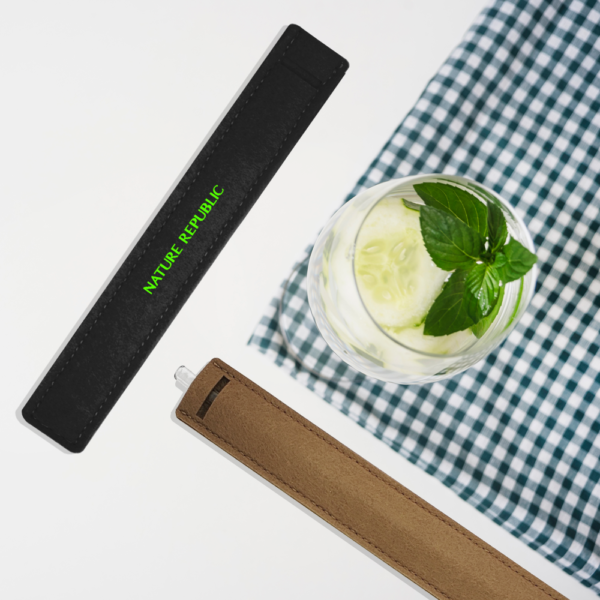 Premium Glass Straw (8×220) with Straw Felt Pouch Set - Image 3