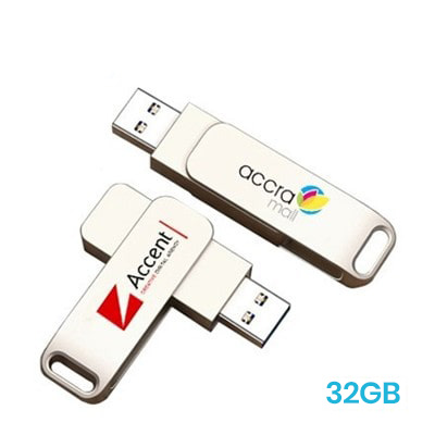 Metal Swing Silver USB flash drive – 32GB