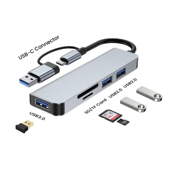 fusion 5 in 1 USB 3.0 Hub with Type-C - Image 5