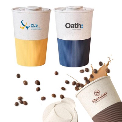 LATTE Eco-Wheat Tumbler with Silicone Holder – 350ml