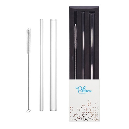 Premium 3-in-1 Glass Straw Gifts Set