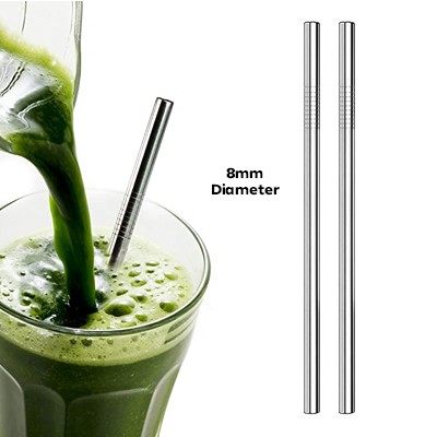 8mm Straight Stainless-Steel Straw