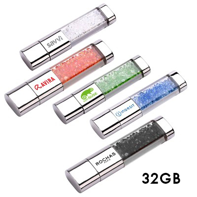 Rhinestone Crystal USB Flash Drive – 32GB