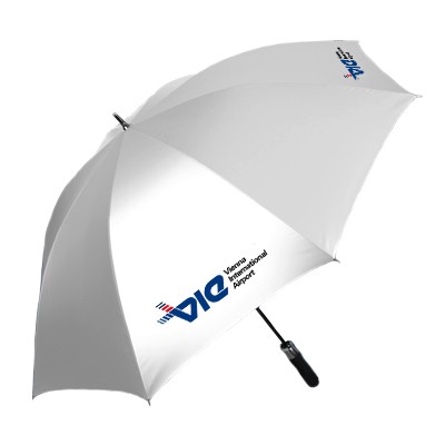 27″ Auto Open Silver White Coated Golf Umbrella