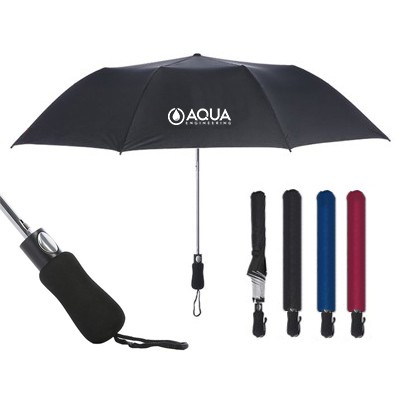 28″ V2 Auto Open 2 Fold Silver Coated Umbrella