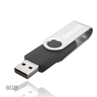 Metal Swivel Color Coated USB Flash Drive – 8GB