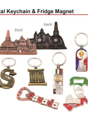 Metal Keychain & Fridge Magnet