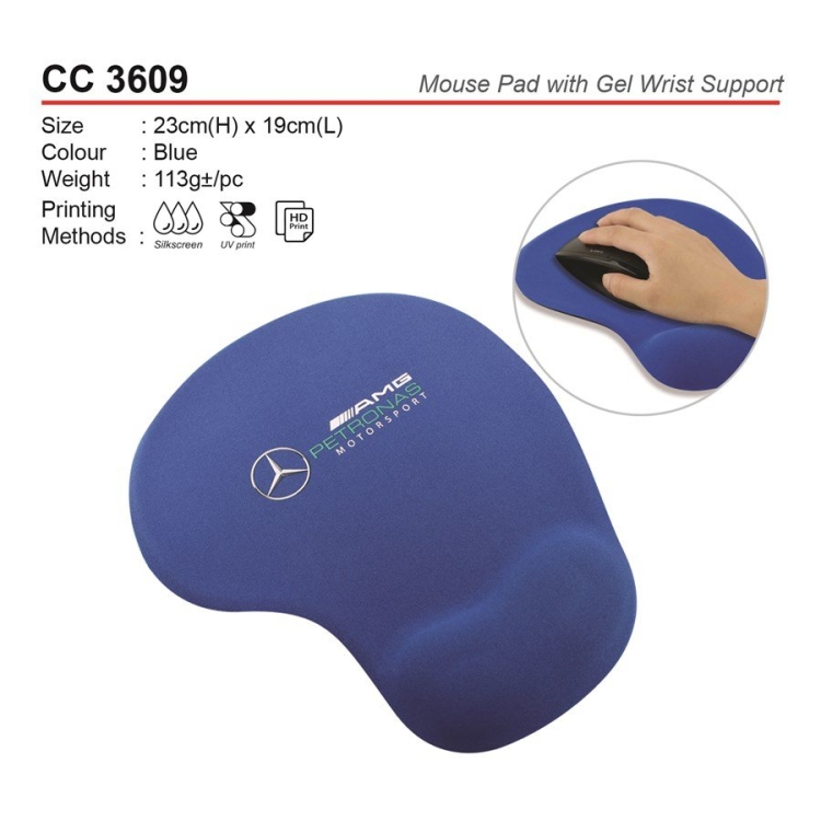 CC 3609 Mouse Pad with Gel Wrist Support