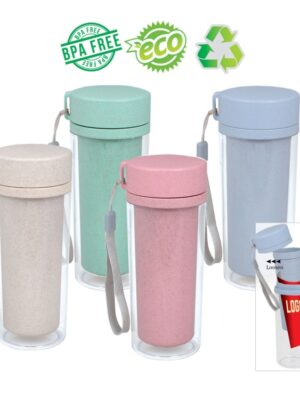 M 1830-II Organic Wheat Fiber Double Wall Bottle