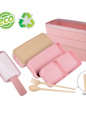 LB 3183 Wheat Straw Bento Box