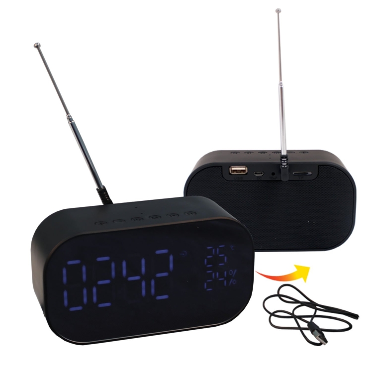 PBS 95 Bluetooth Speaker with Digital Clock