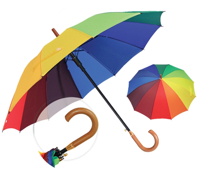 UM 1459 12 Ribs Rainbow Umbrella