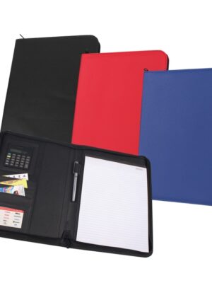SF 1940-IV PU Seminar Folder with Calculator & Writing Pad