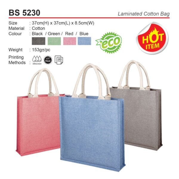 BS 5230 Laminated Cotton Bag - Image 2
