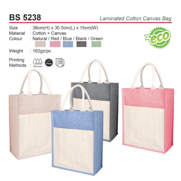BS 5238 Laminated Cotton Canvas Bag - Image 2