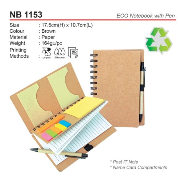 NB 1153 ECO Notebook With Pen - Image 2