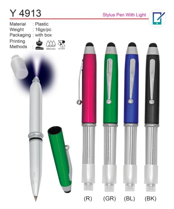 Y 4913 Stylus Pen With Light - Image 2