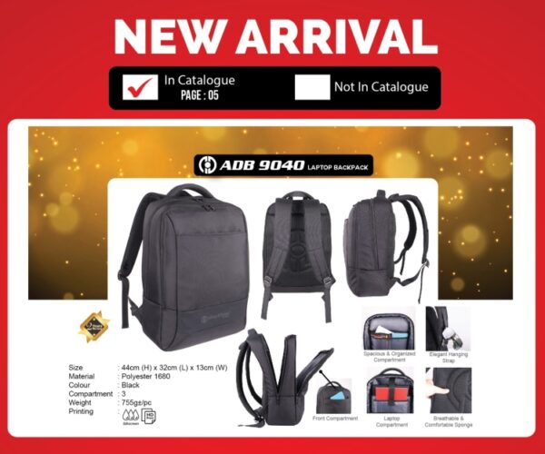 ADB 9040 Laptop Backpack